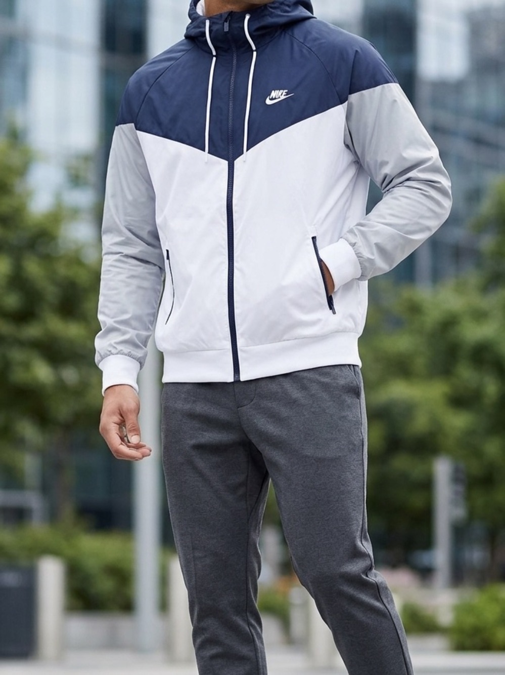 Nike Windrunner Storm-fit Jacket- Colorblock Windbreaker -Hood